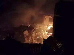 Doğu Karadeniz'de Ahşap Evde Yangın