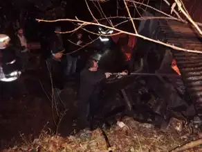 Doğu Karadeniz'de Ahşap Ev Yandı