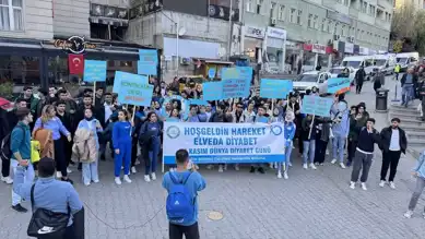 Diyabet Farkındalık Yürüyüşü Düzenlendi