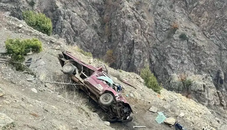 Artvin'de Şarampole Düşen Kamyonet: 3 Yaralı