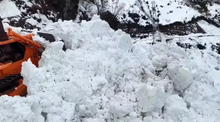 Doğu Karadeniz'de Çığ Ulaşımı Kapatı